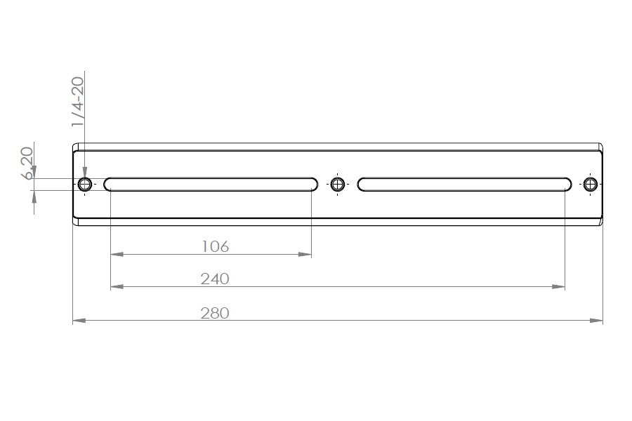 AU013 Vixen-compatible plate 280mm