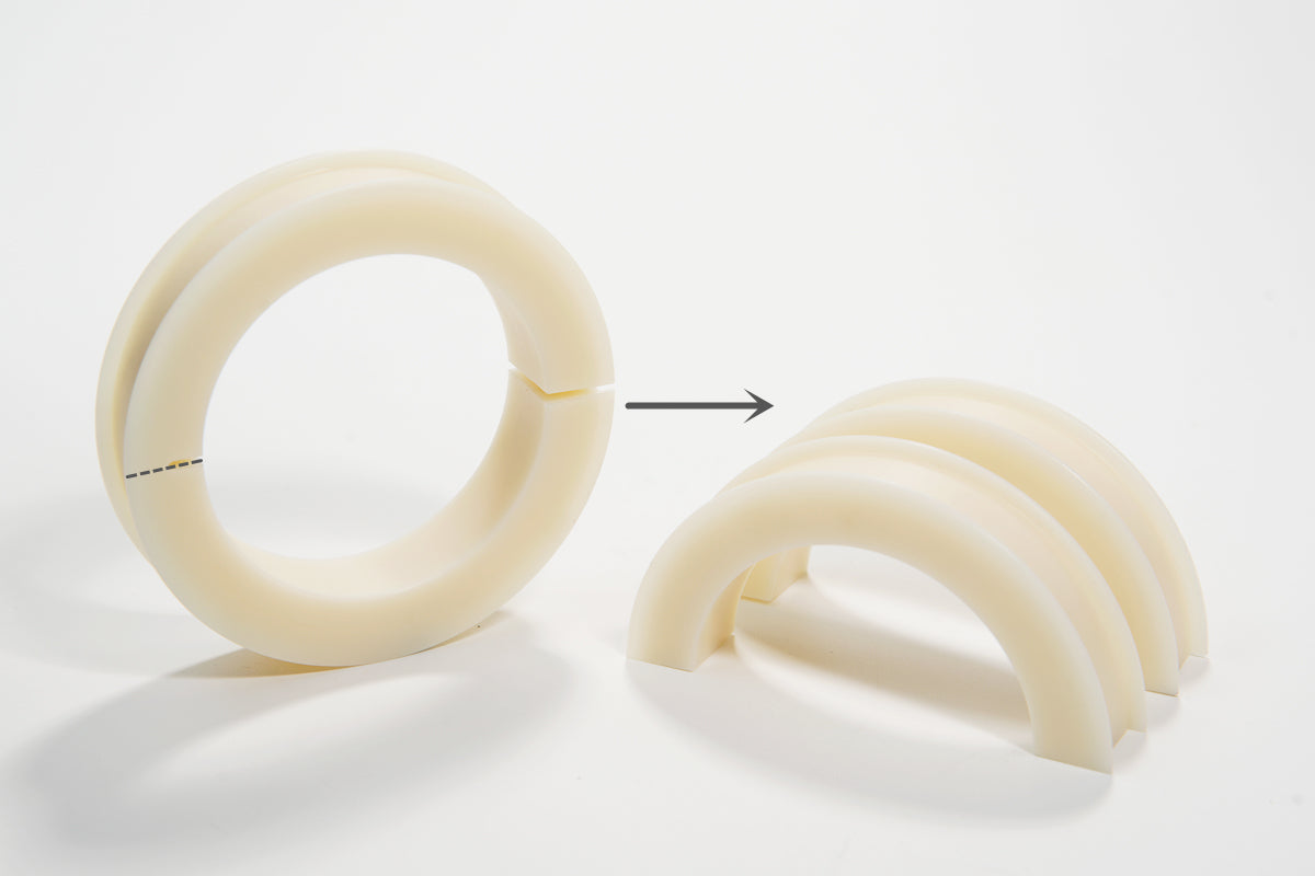 TB051 MORE BLUE Step-down Rings (80mm to 60mm) - Pair