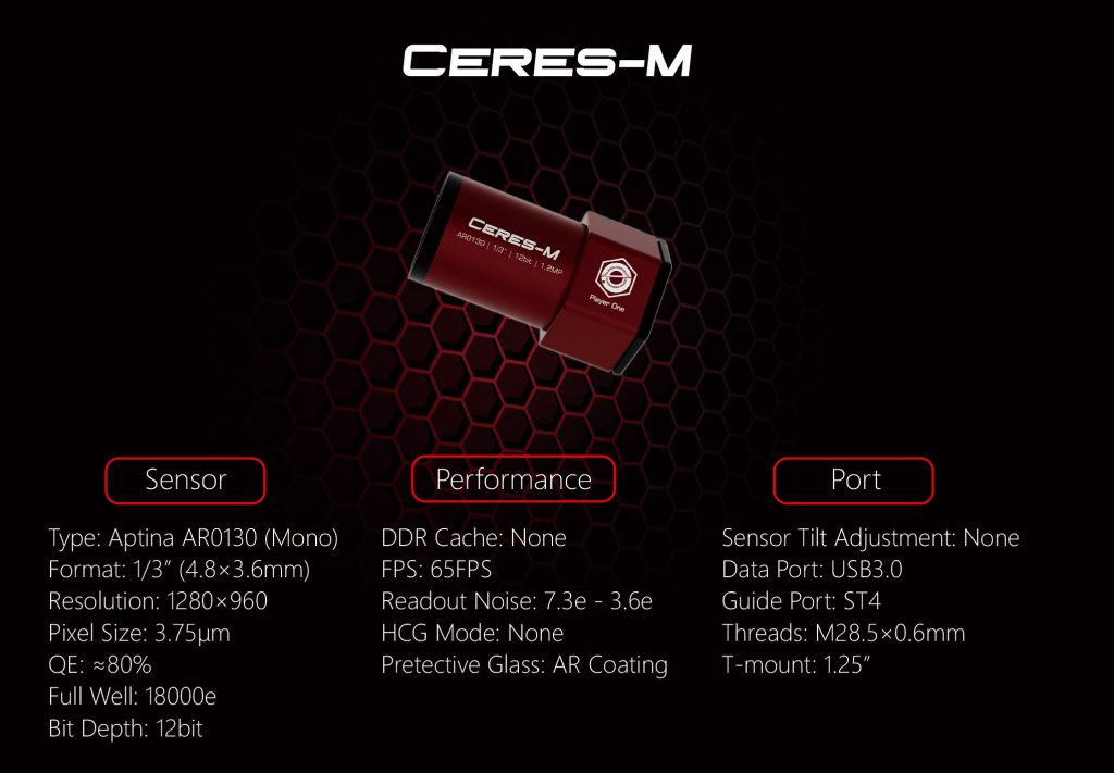 Ceres-M USB 3.0 Mono Camera (AR0130)