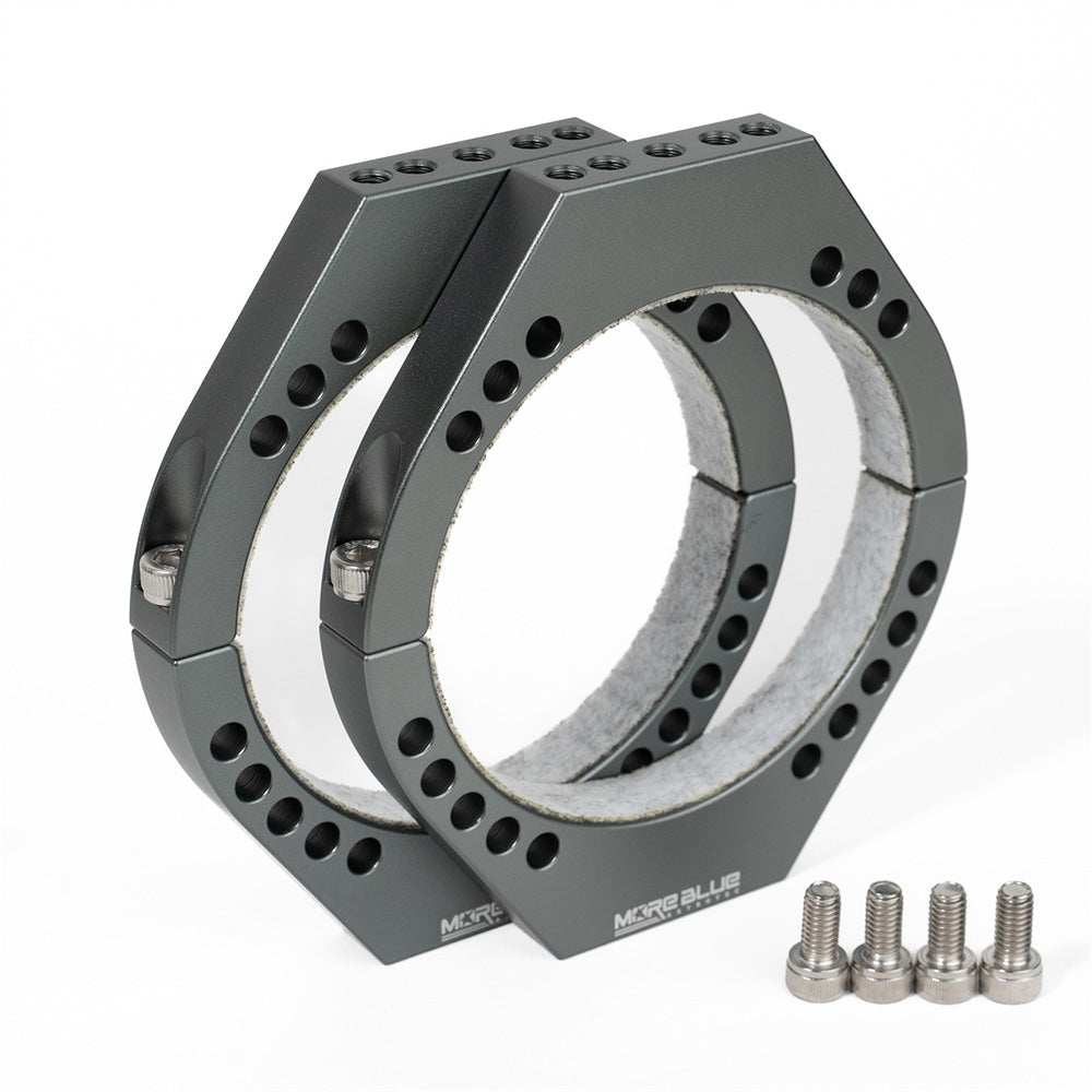 More Blue TB003 95mm Mounting Rings (Pair)