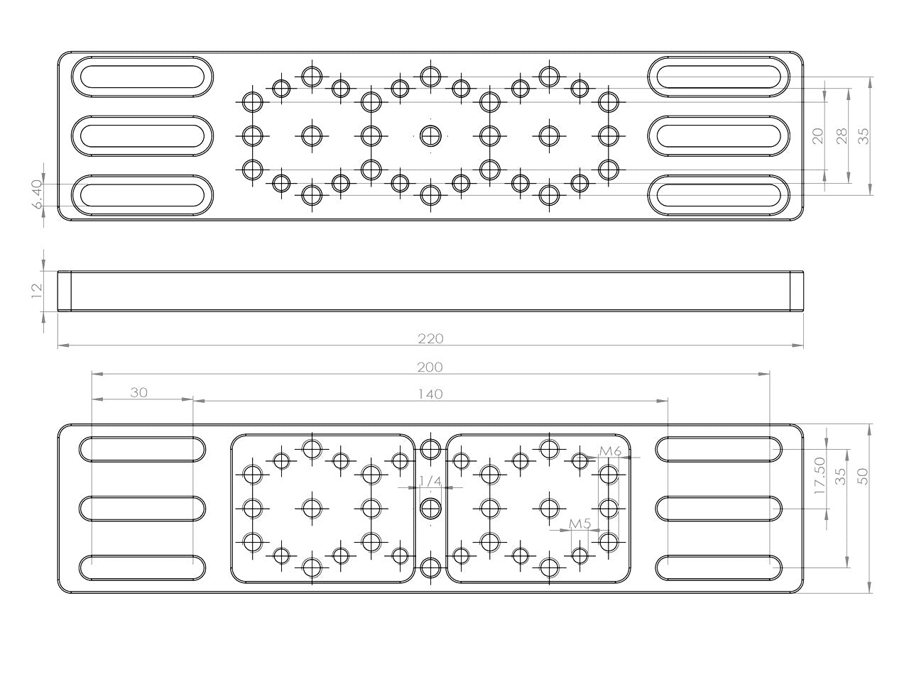 AU016 More Blue Accessory Plate 220mm