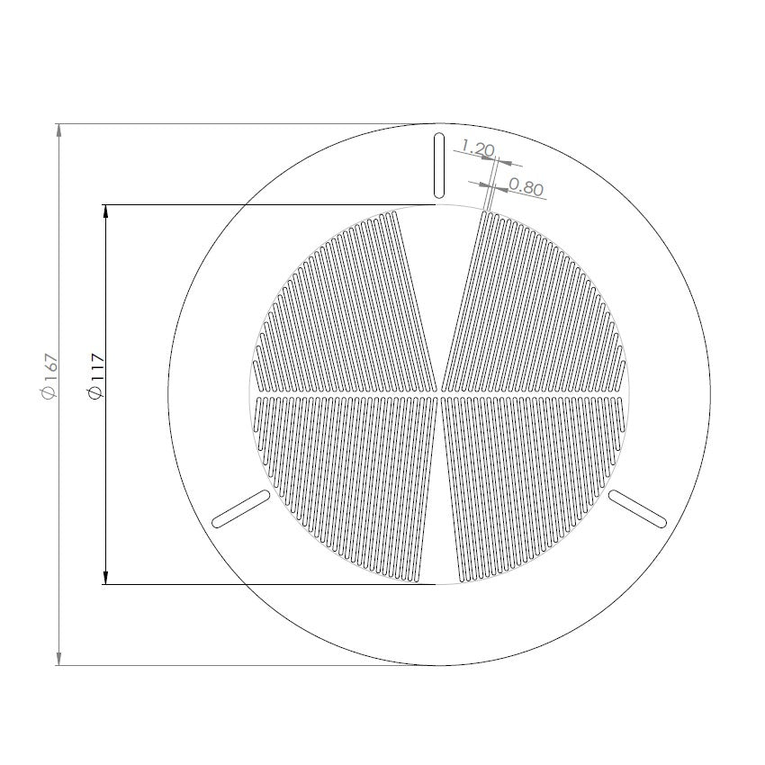 TP203 - Bahtinov Mask 120mm to 150mm