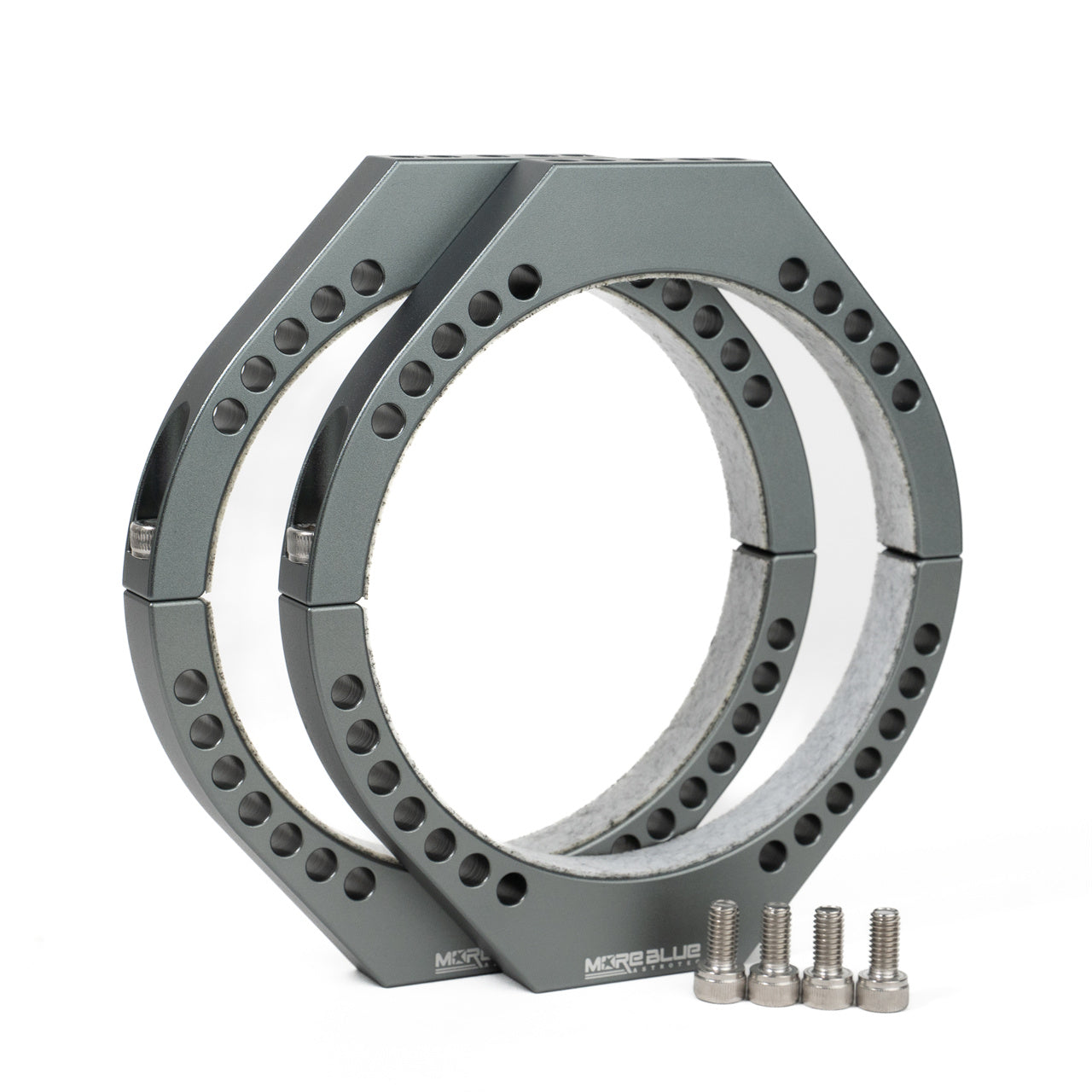 TB016 - More Blue 114mm/115mm  Mounting Rings (Pair)