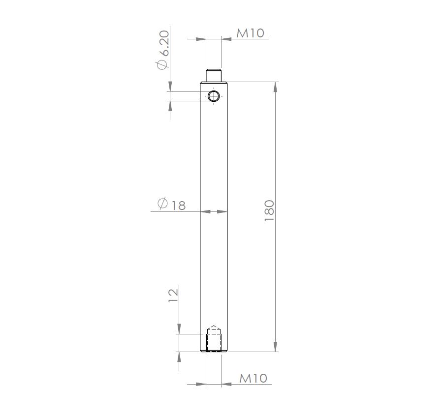 MORE BLUE Shaft Extension for Takahashi EM Mounts - TP562