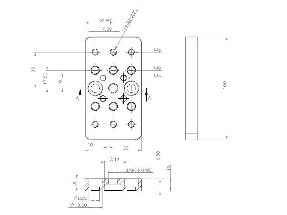 AU015 Adapter Plate for Takahashi Mounts &amp; Accessories