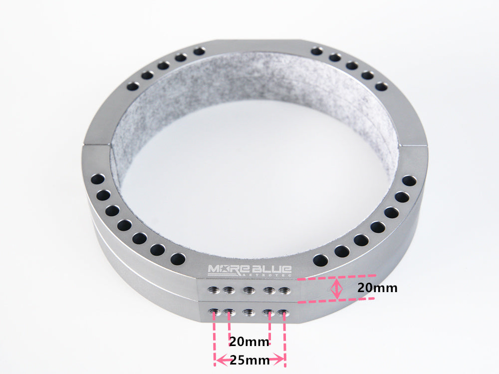TB018 More Blue 156mm Mounting Rings (Pair)
