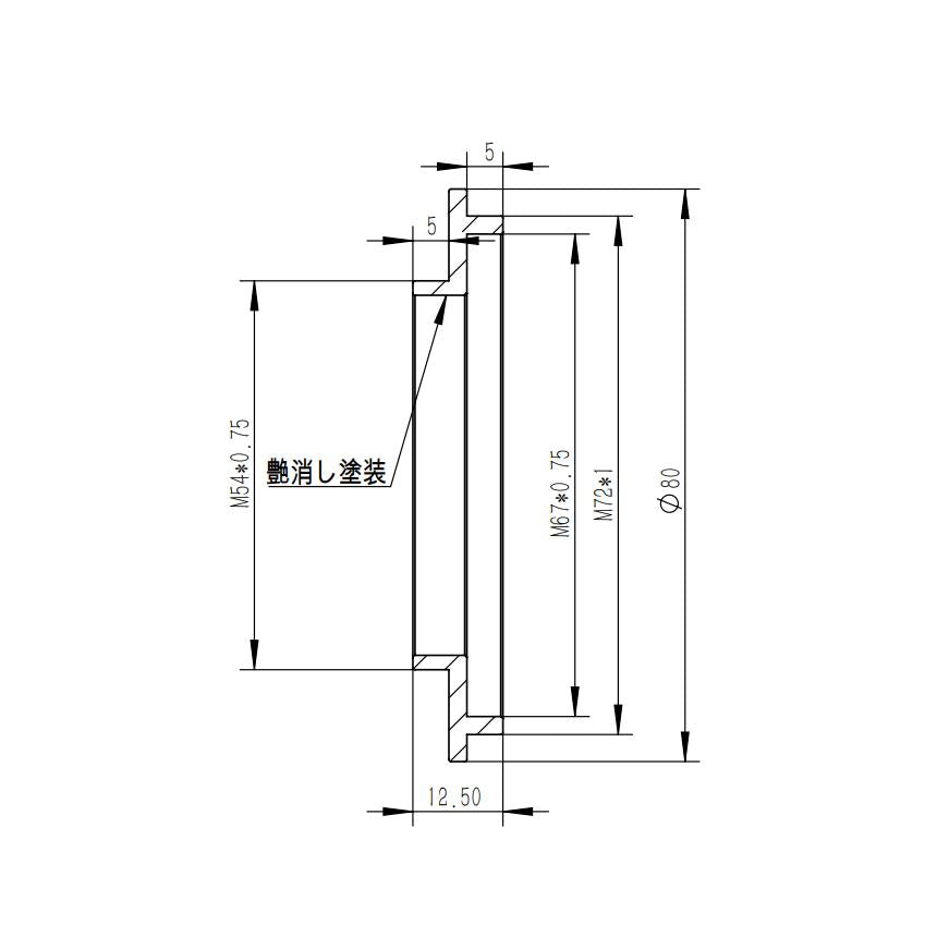 TP537 - M72-M54 Adapter for Takahashi Telescopes