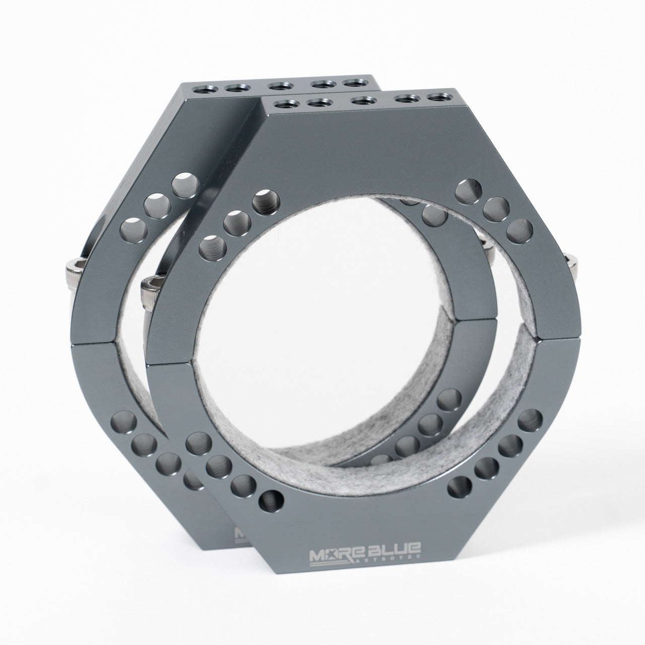 TB017 - More Blue Mounting Rings 80mm (Pair)