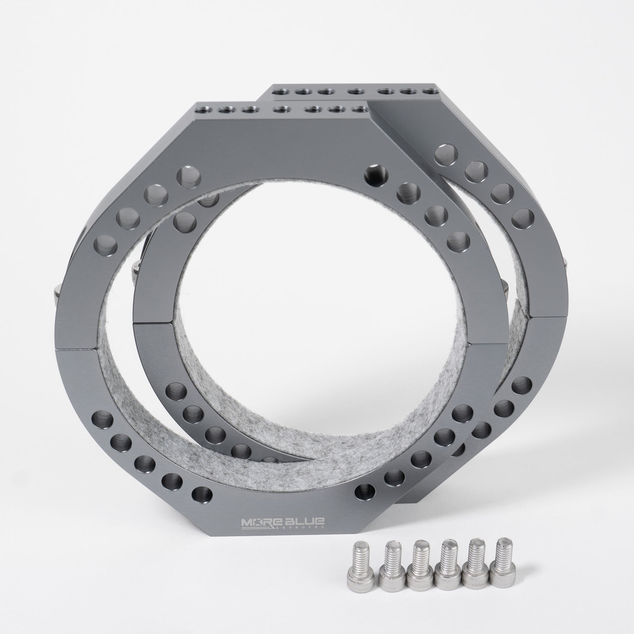 TB011 More Blue Mounting Rings 125mm (Pair)