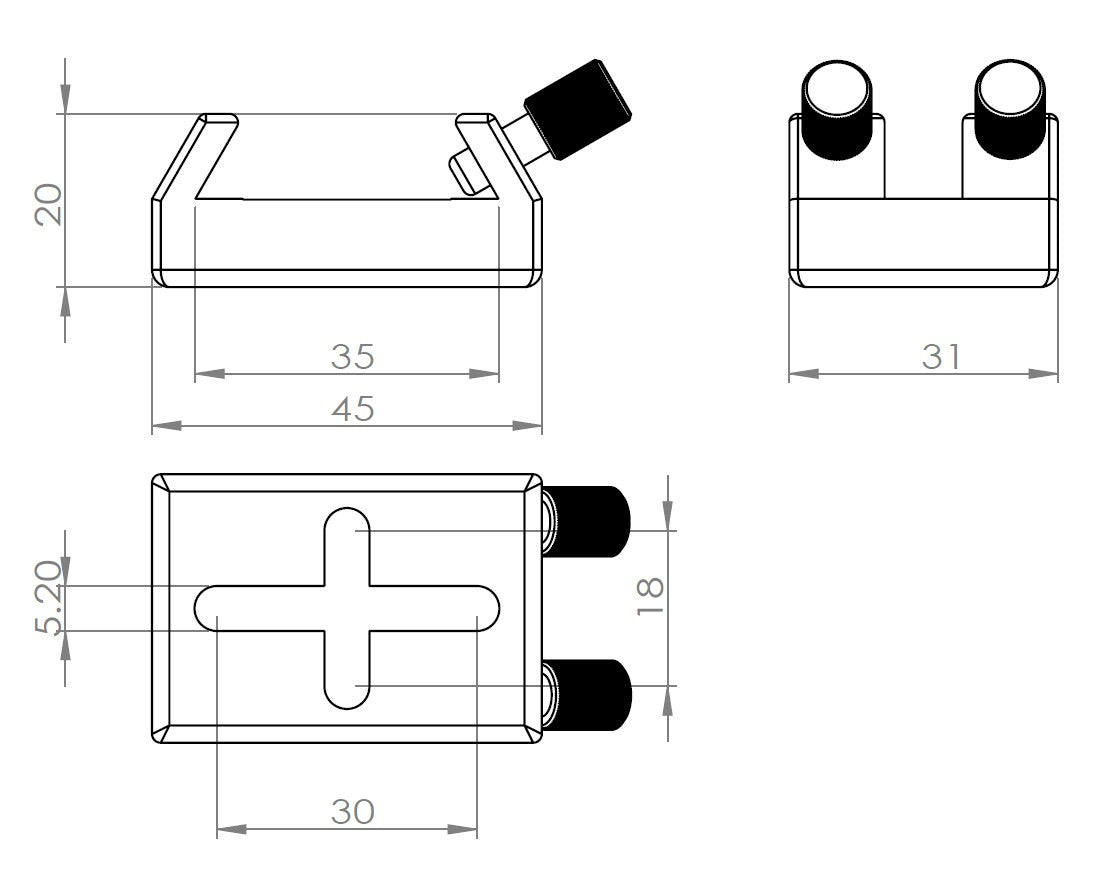 FG301 - MORE BLUE Universal Finder Base for Takahashi & BORG