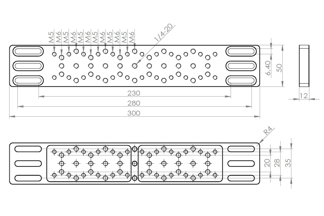 AU011 More Blue Accessory Plate - 300mm