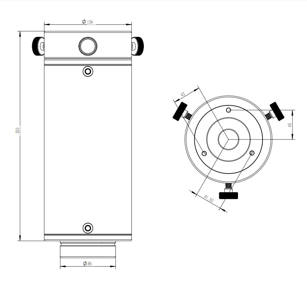 SD001 - Half Pillar for Takahashi EM and Sky-watcher Mounts