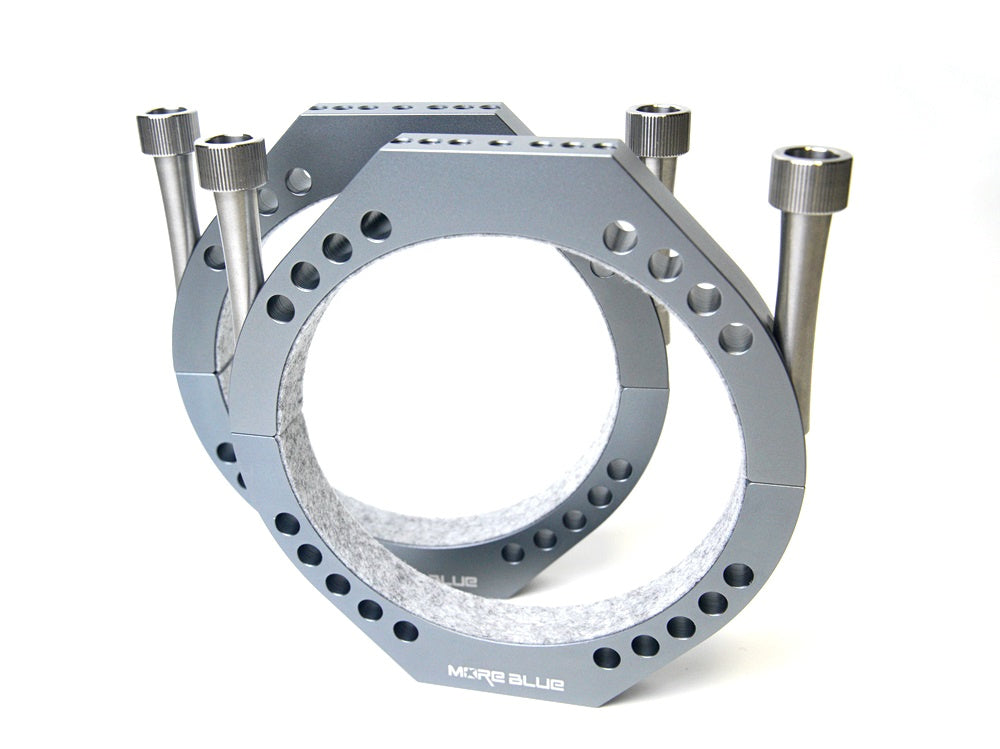 TB011 More Blue Mounting Rings 125mm (Pair)