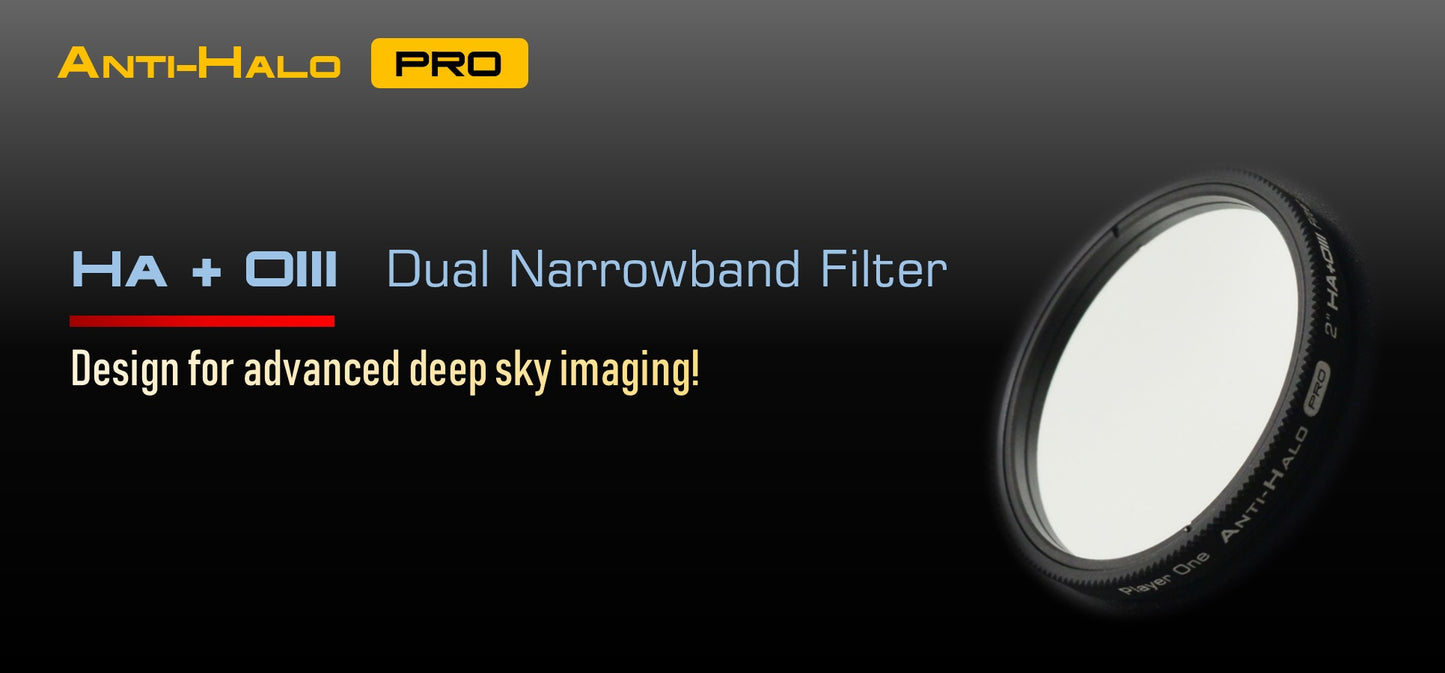 Anti-Halo PRO Dual-Band 2″ Ha+OIII filter