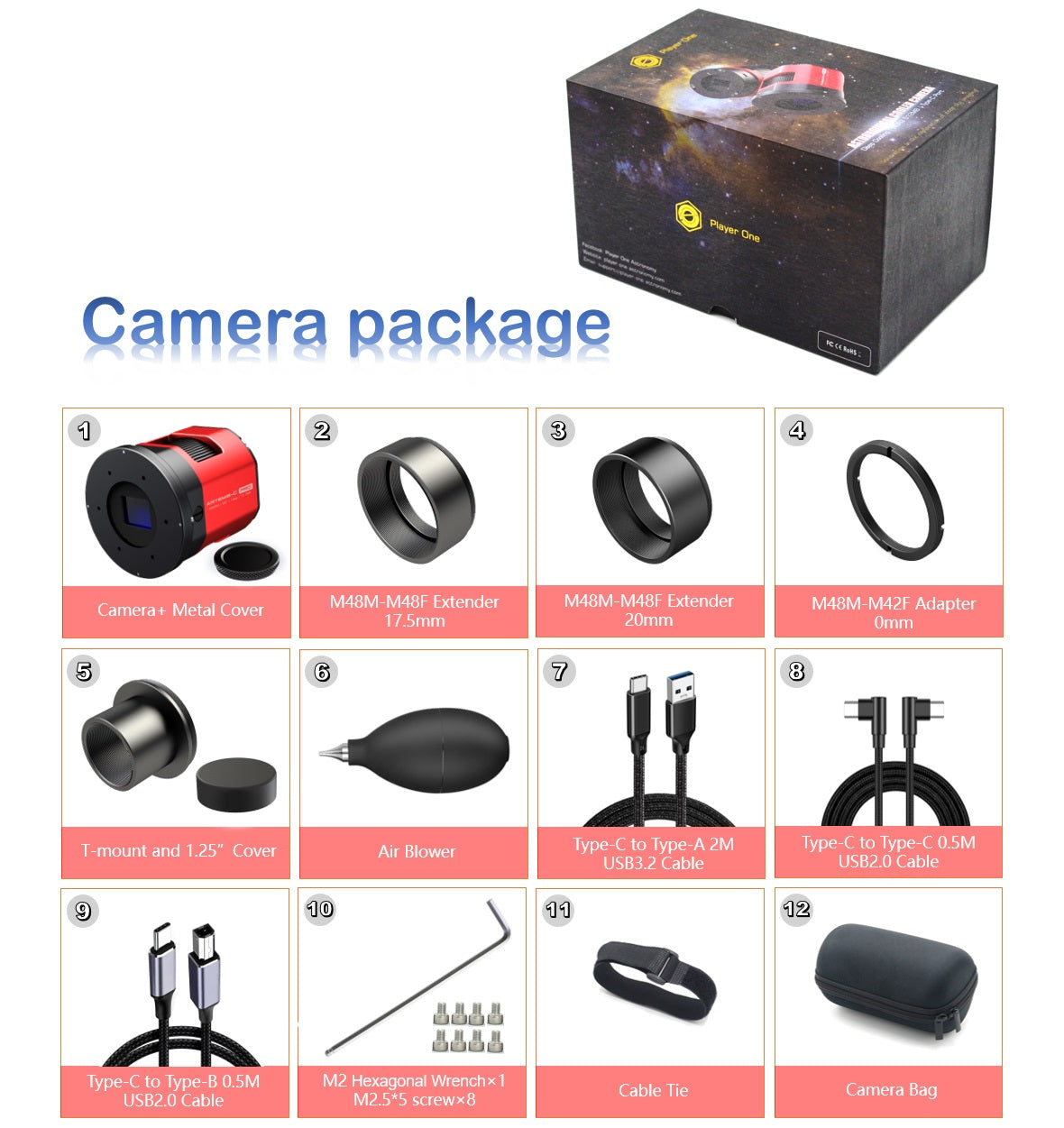 Artemis-C Pro (IMX294) USB3.0 Color Cooled Camera