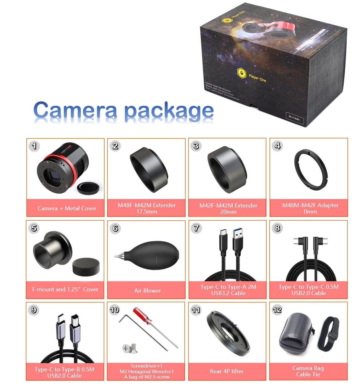 Uranus-C Pro USB3.0 Cooled Color Camera (IMX585)