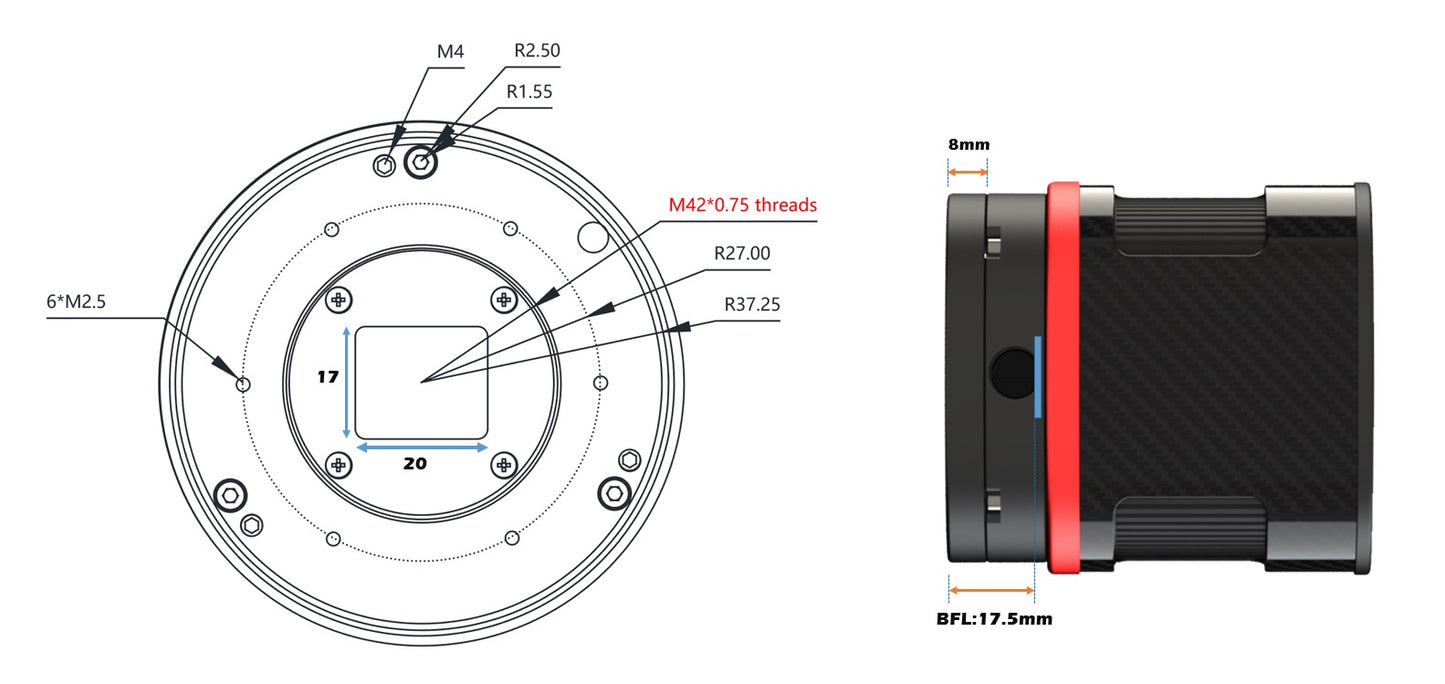 Ares-C Pro USB3.0 color Camera (IMX533)