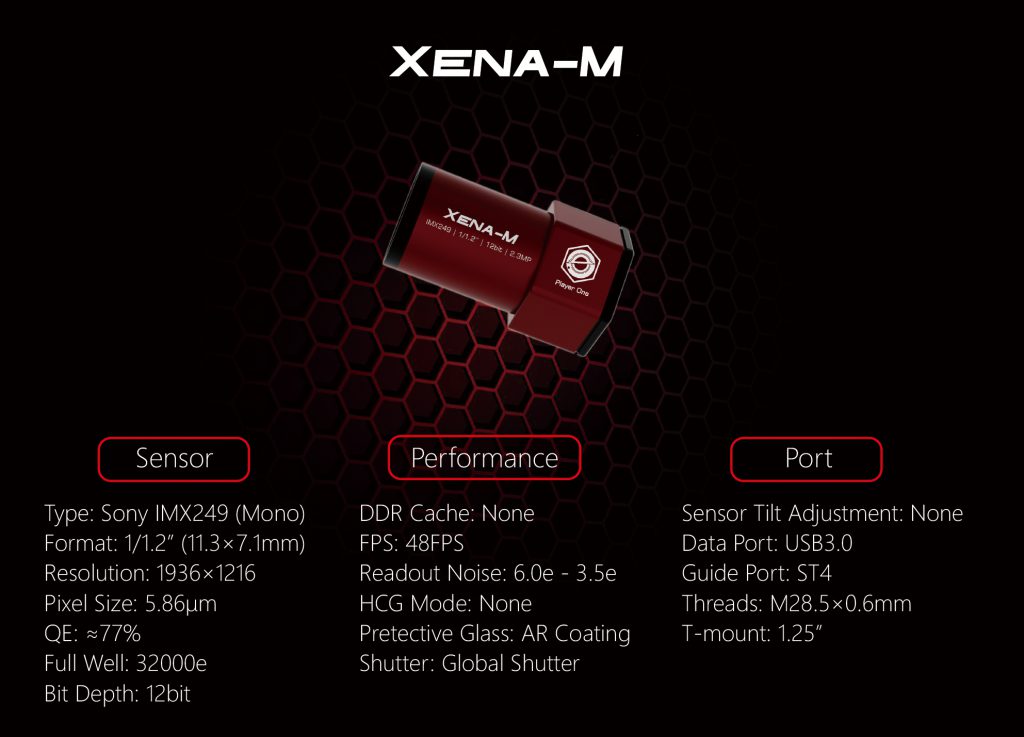 Zena-M USB 3.0 Mono Camera (IMX249)