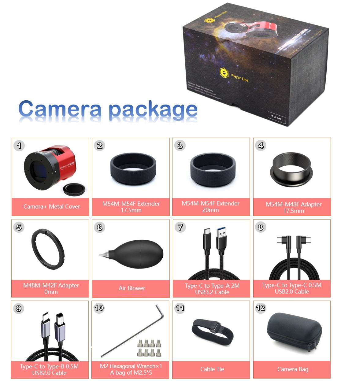 ZEUS 455C PRO (IMX455) USB3.0 Color Cooled Camera