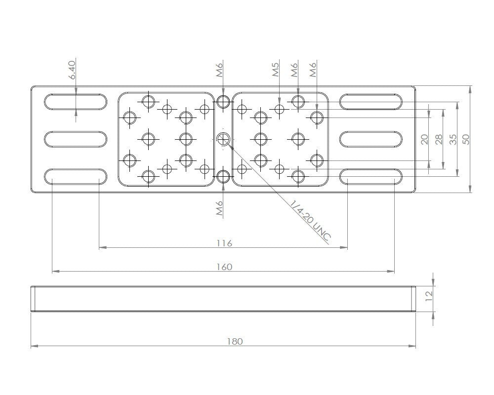 AU012 MORE BLUE Accessory Plate - 180mm